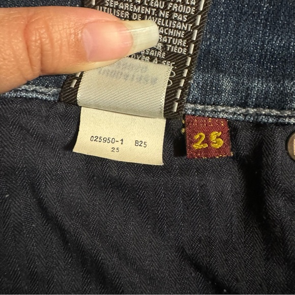7 For All Mankind ‘Gwenevere’ Skinny Jeans Waist Size 25 - Picture 11 of 12